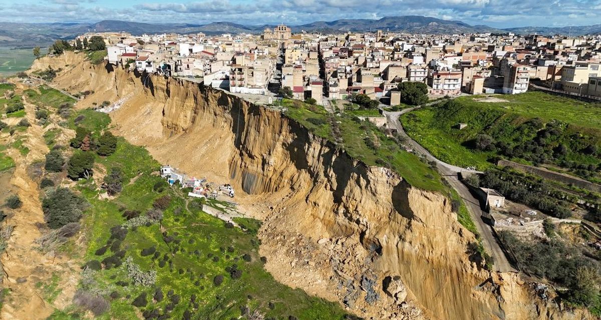 Longsor Besar Hantam Niscemi Sisilia, Evakuasi Di Percepat