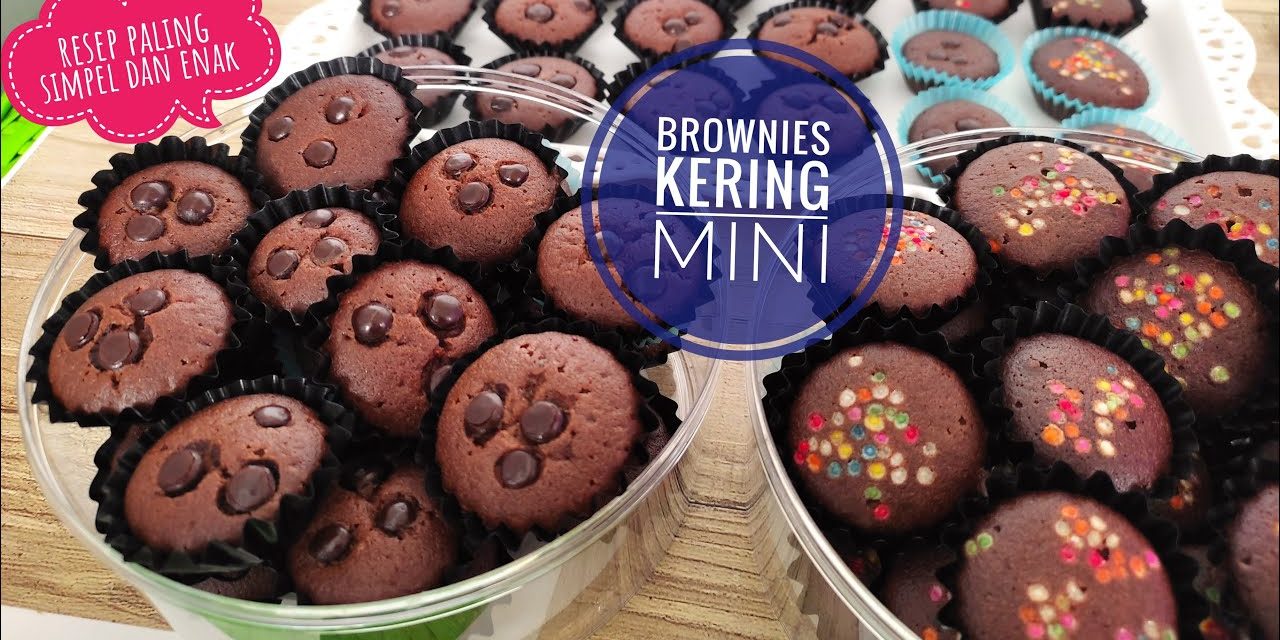 Brownies Kering Takaran Gelas Anti Gagal, Cocok Untuk Pemula