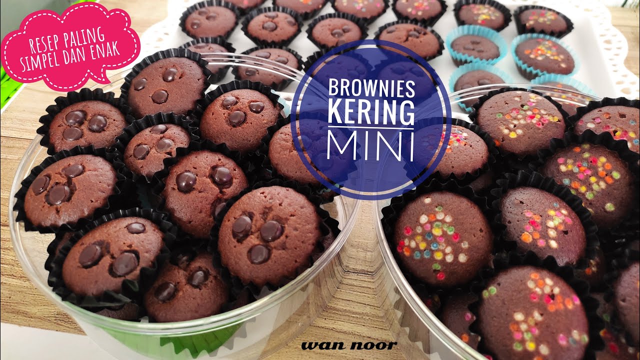 Brownies Kering Takaran Gelas