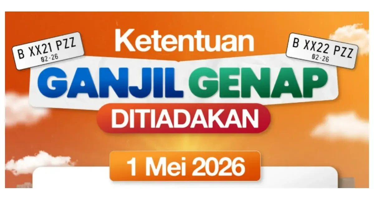 Ganjil Genap Jakarta Ditiadakan Saat Libur Hari Buruh 1 Mei 2026