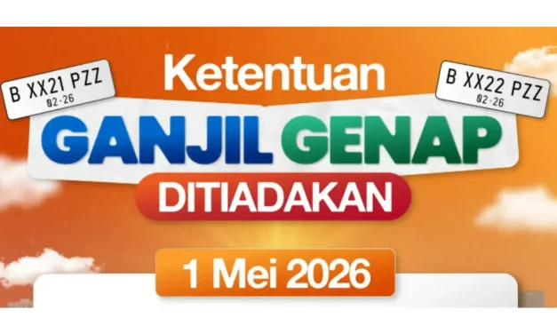 Ganjil Genap Jakarta Ditiadakan Saat Libur Hari Buruh 1 Mei 2026