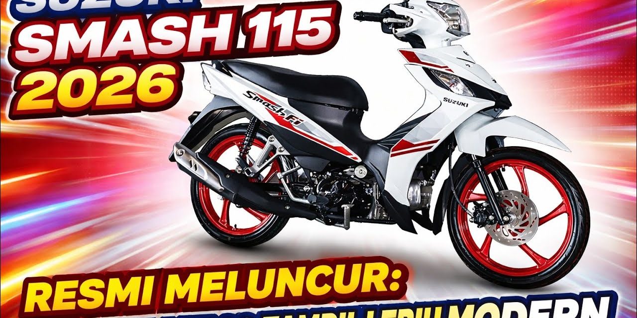 Motor Legendaris! Suzuki Smash 115 Plus ABS Kini Lebih Canggih