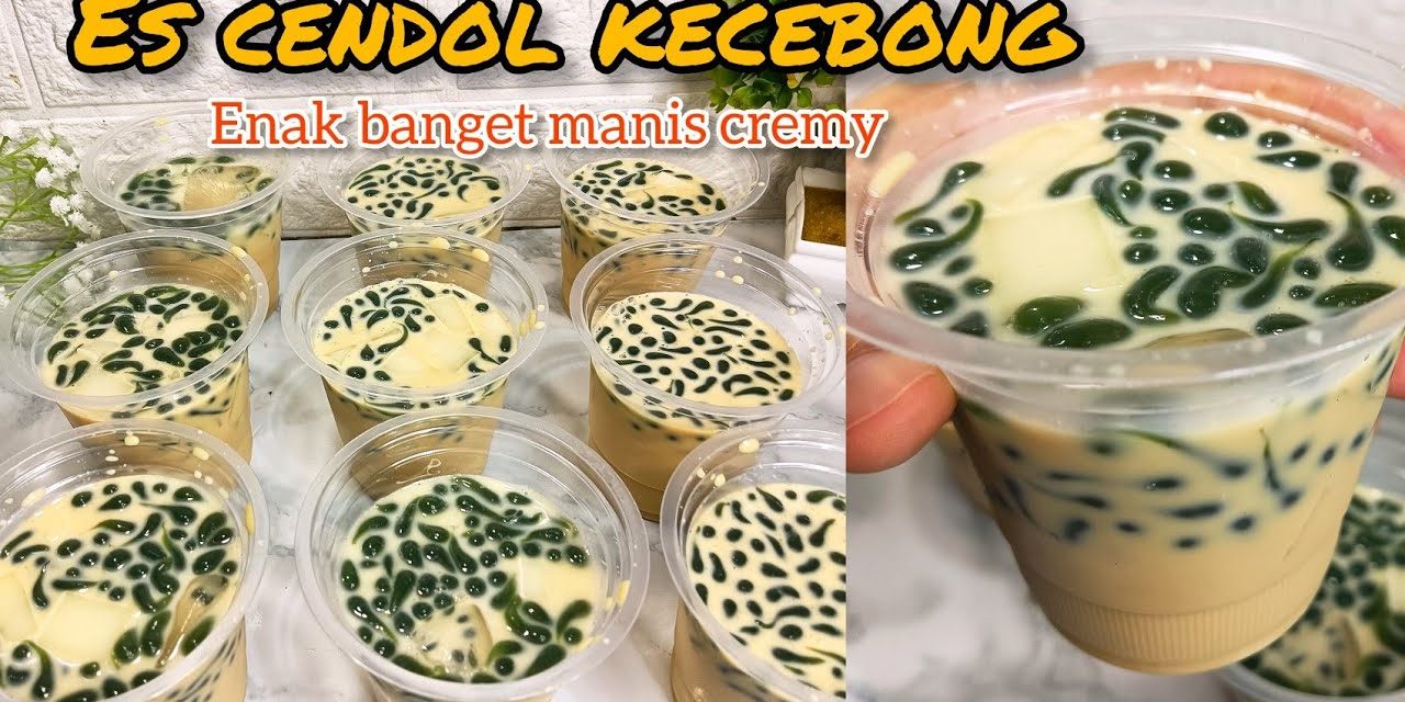 Segarnya Cendol Kecebong Santan Gula Aren Buat Nagih